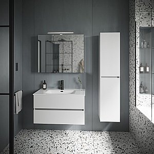 Тумба с раковиной Sancos Urban UR90W белый глянец для ванной в интернет-магазине Sanbest