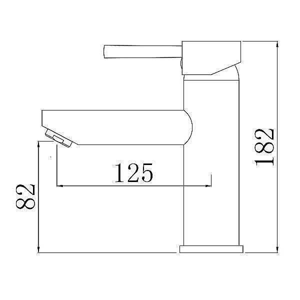 Смеситель для раковины Comforty FC018A-CMT черный матовый купить в интернет-магазине сантехники Sanbest