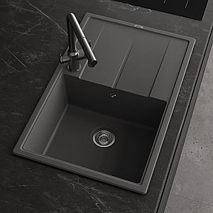 Кухонная мойка Abber Quarz 78х51 AQ2904G серая матовая купить в интернет-магазине сантехники Sanbest