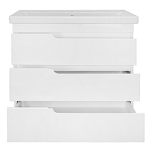 Тумба с раковиной Azario KANTRI 80/3 Н CS00097257 белая для ванной в интернет-магазине Sanbest