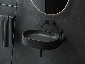 Раковина Ravak Yard 600 XJX0D060000 черный матовый купить в интернет-магазине Sanbest