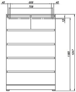 Комод Aquanet Сканди 302545 80 Дуб эдгрейн для ванной в интернет-магазине сантехники Sanbest