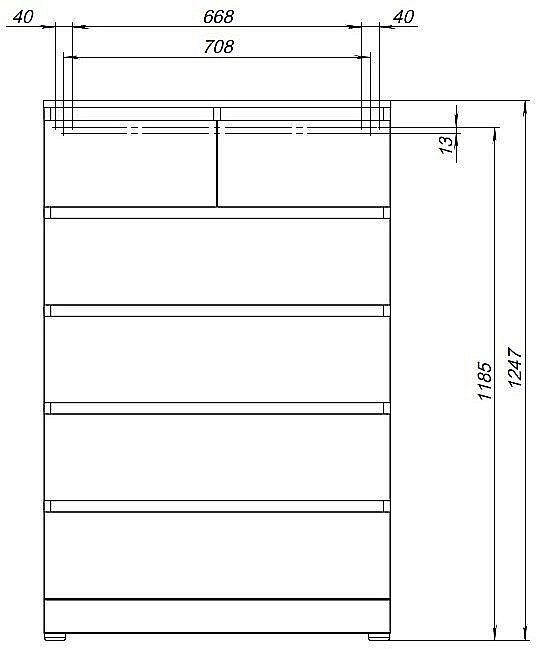 Комод Aquanet Сканди 302545 80 Дуб эдгрейн для ванной в интернет-магазине сантехники Sanbest