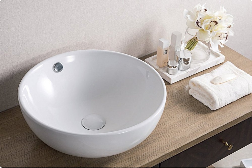 Раковина накладная Belbagno 43 BB1077 белая купить в интернет-магазине Sanbest
