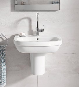 Раковина с полупьедесталом Grohe Euro Ceramic GR2005-2 55 купить в интернет-магазине Sanbest