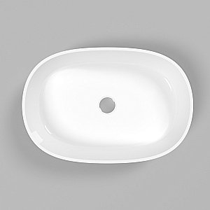 Раковина накладная WhiteCross OPAL 56 0709.056038.100 белая купить в интернет-магазине Sanbest