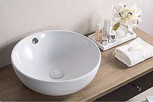 Раковина накладная Belbagno 43 BB1077 белая купить в интернет-магазине Sanbest