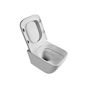 Унитаз подвесной Grossman Thin Rim GR-5603S белый, безободковый, с крышкой микролифт купить в интернет-магазине Sanbest