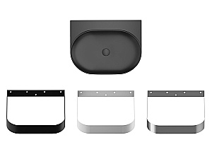 Раковина Ravak Yard 600 XJX0D060000 черный матовый купить в интернет-магазине Sanbest