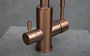 Смеситель для кухни Lemark Expert LM5061RGN розовое золото купить в интернет-магазине сантехники Sanbest