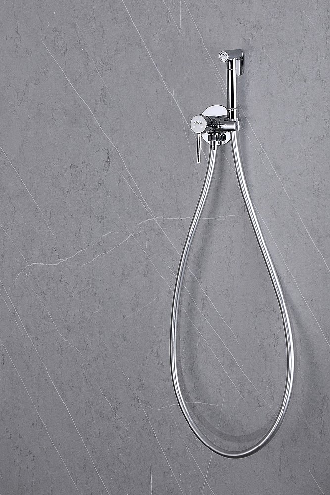 Гигиенический душ Abber WASSER KREIS AF8125 хром купить в интернет-магазине сантехники Sanbest