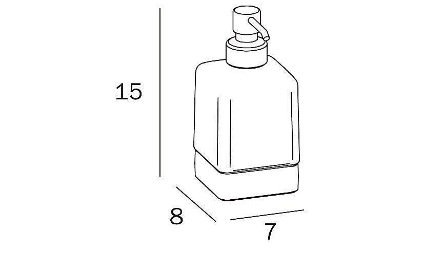 Диспенсер Inda Lea A1812ZNE21 черный матовый купить в интернет-магазине сантехники Sanbest