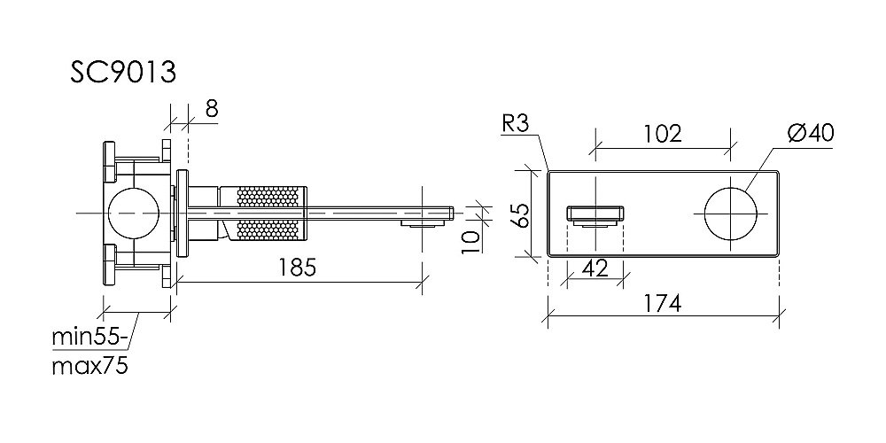 Смеситель для раковины Sancos Nexus SC9013BN брашированный никель купить в интернет-магазине сантехники Sanbest