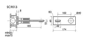 Смеситель для раковины Sancos Nexus SC9013BN брашированный никель купить в интернет-магазине сантехники Sanbest