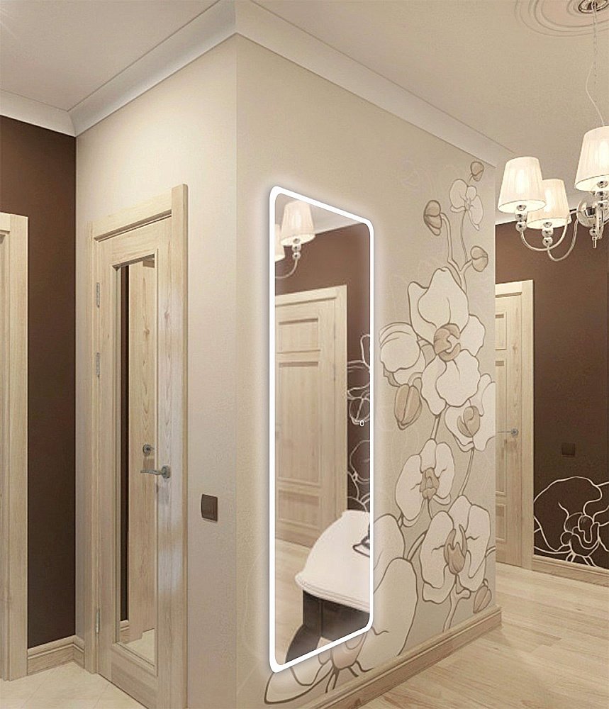 Зеркало Континент Loren ЗЛП430 45,5x135 в ванную от интернет-магазине сантехники Sanbest