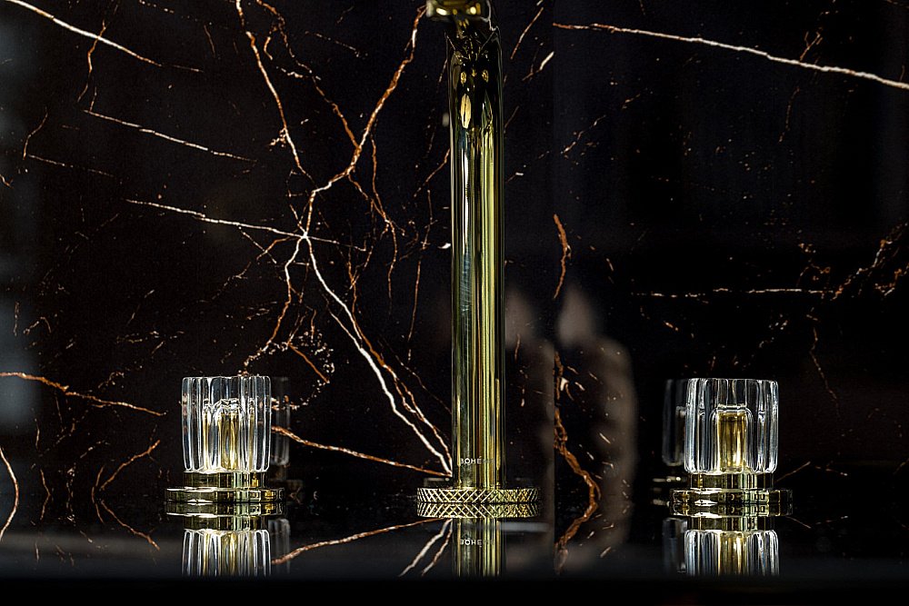 Смеситель для раковины Boheme ELEGANTE 152-G-EL золото купить в интернет-магазине сантехники Sanbest