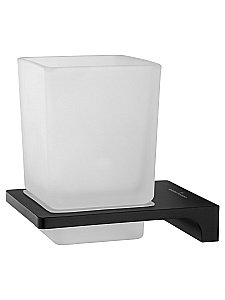 Стакан для зубных щеток с держателем WONZON & WOGHAND ECLIPSE WW-9121-BL черный купить в интернет-магазине сантехники Sanbest