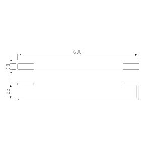 Полотенцедержатель ABBER Westen AA1754NG никель купить в интернет-магазине сантехники Sanbest