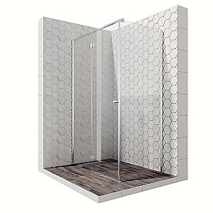 Душевой уголок Ambassador Diamond 80x120 12011104 стекло прозрачное/профиль хром купить в интернет-магазине Sanbest