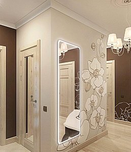 Зеркало Континент Loren ЗЛП430 45,5x135 в ванную от интернет-магазине сантехники Sanbest