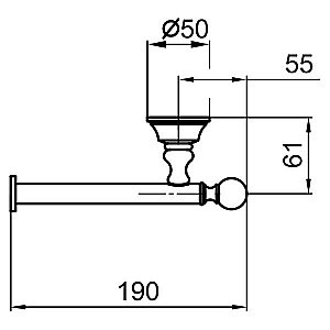 Держатель для бумаги Webert Karenina KA500801065 купить в интернет-магазине сантехники Sanbest