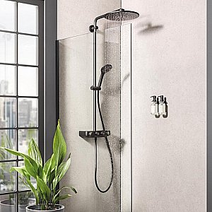 Душевая система Grohe Euphoria SmartControl System 310 Duo 22120KF0 фантомный черный купить в интернет-магазине сантехники Sanbest