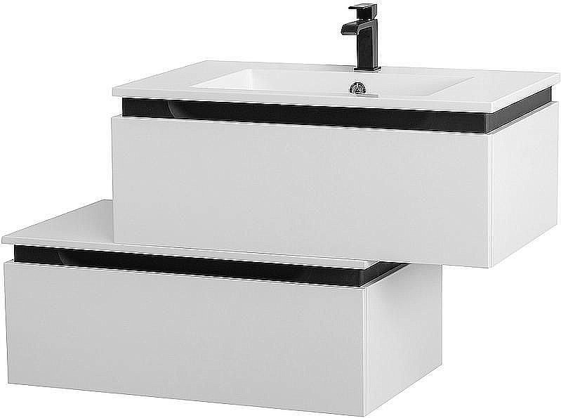 Нижняя тумба Cezares SLIDER-800-1C-PI-BO белый для ванной в интернет-магазине сантехники Sanbest