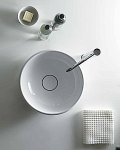 Раковина накладная Galassia Ergo 42 7105 белая купить в интернет-магазине Sanbest