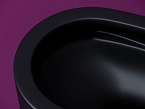 Унитаз подвесной Ceramica Nova Ulma CN4006TMB черный матовый, с крышкой микролифт, безободковый, слив-торнадо купить в интернет-магазине Sanbest