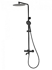 Душевая система с термостатом WONZON & WOGHAND STICK WW-88739903-MB черный матовый купить в интернет-магазине сантехники Sanbest
