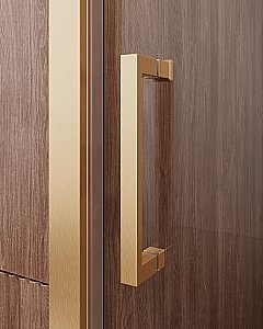 Душевая дверь Cezares MOLVENO-BF-1-140-C-BORO-IV брашированное золото купить в интернет-магазине Sanbest