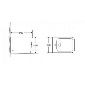 Биде напольное WeltWasser GELBACH 003MT-BL черный матовый купить в интернет-магазине Sanbest