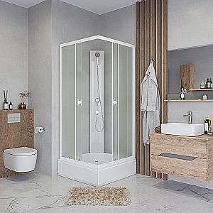 Душевая кабина Niagara Promo P100/26Q/MT/BK 100х100 купить в интернет-магазине Sanbest