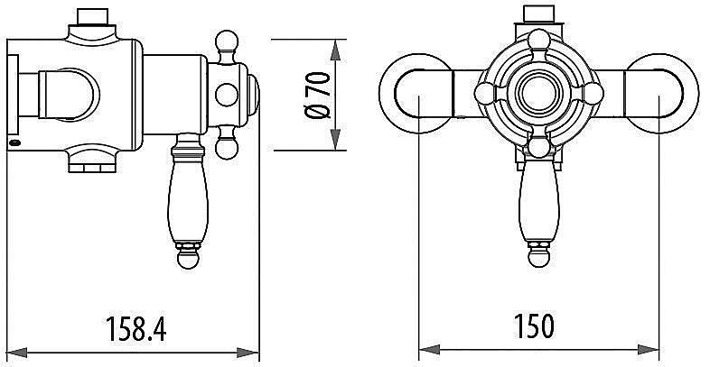 Смеситель для душа Gattoni Termostatici TSRE940C0.I сr хром купить в интернет-магазине сантехники Sanbest