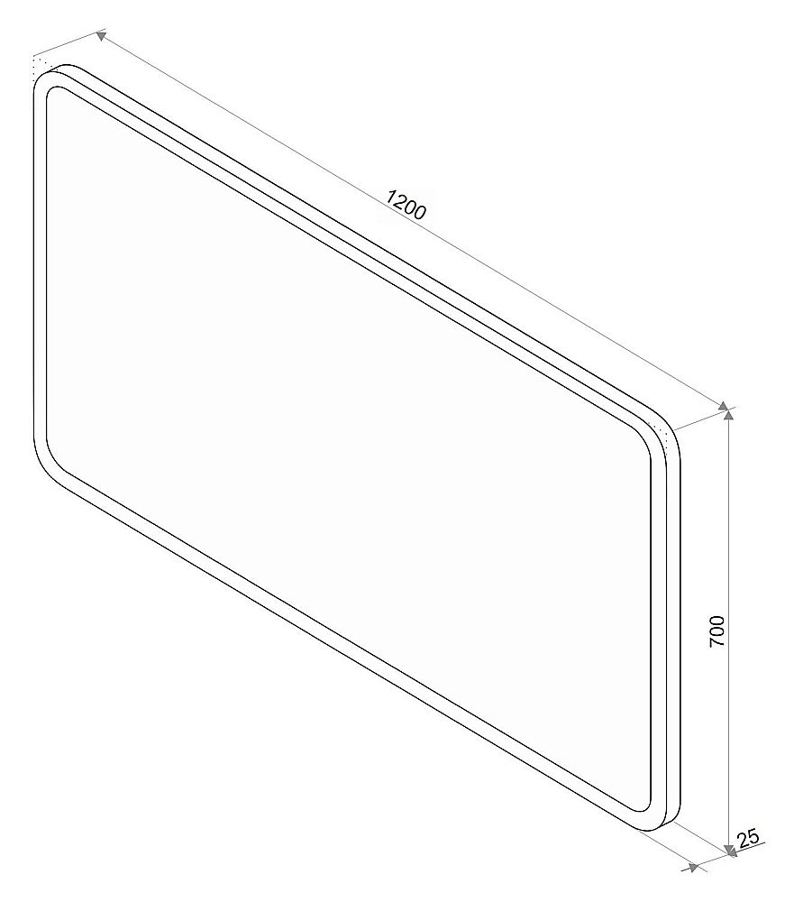 Зеркало Континент Demure ЗЛП252 120x70 в ванную от интернет-магазине сантехники Sanbest