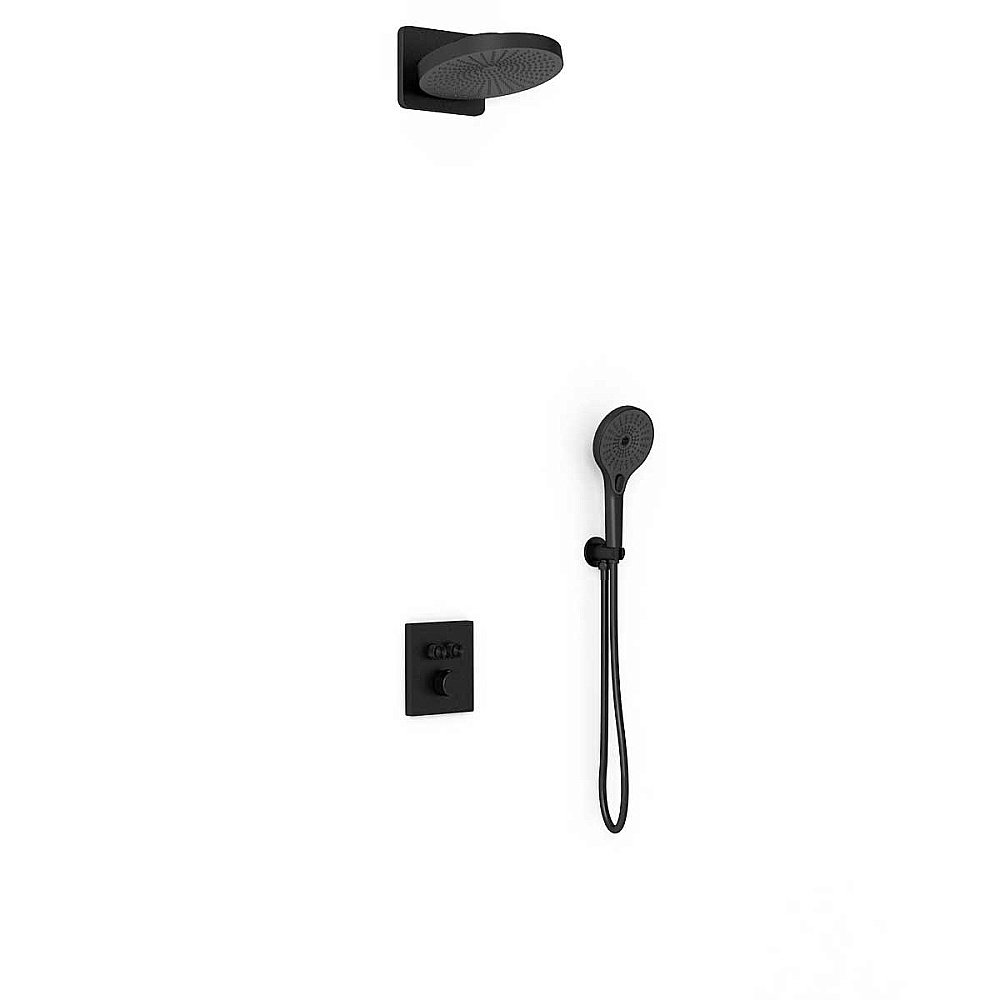 Душевая система Vincea Inspire VSFW-3I21MT1MB черная матовая купить в интернет-магазине сантехники Sanbest