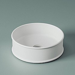 Раковина накладная Artceram Atelier 44 ATL001 05 00 белая матовая купить в интернет-магазине Sanbest