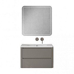 Тумба с раковиной Cezares RELAX 80 сатин для ванной в интернет-магазине Sanbest