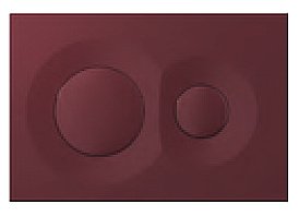 Кнопка для инсталляции ISVEA Dome 54DM0112I бордовая матовая купить в интернет-магазине сантехники Sanbest