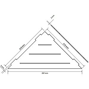 Полка Bemeta Cytro 101302420 черная матовая купить в интернет-магазине сантехники Sanbest