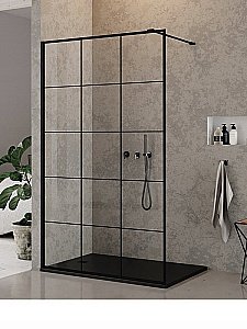 Душевой уголок CeruttiSpa MUZA 100х100 MUZA T100 стекло прозрачное/профиль черный матовый купить в интернет-магазине Sanbest