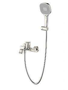 Смеситель для ванны Wonzon & Woghand Tetra WW-841212-BN брашированный никель купить в интернет-магазине сантехники Sanbest