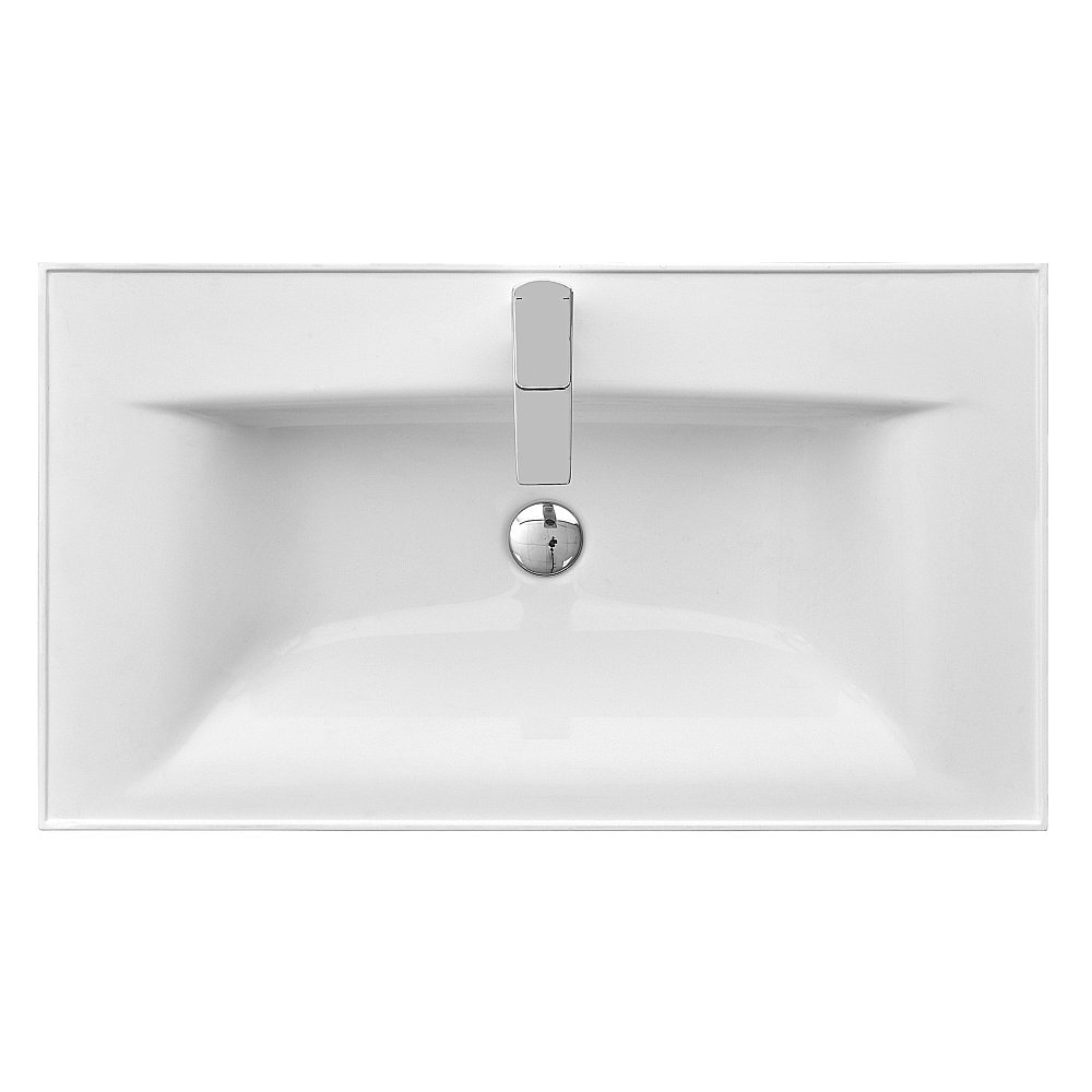 Раковина Акватон Айрис 80 1A722931AG010 белая купить в интернет-магазине Sanbest