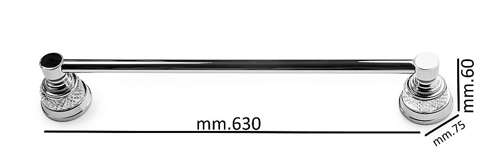 Полотенцедержатель Boheme Aura 10242-CR хром купить в интернет-магазине сантехники Sanbest