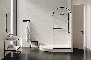 Душевой поддон Abber AD3E120 R 120х90 белый купить в интернет-магазине Sanbest