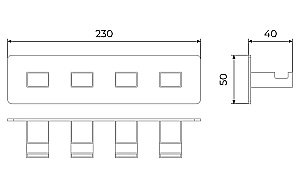 Крючок Timo Selene 17015/17 купить в интернет-магазине сантехники Sanbest