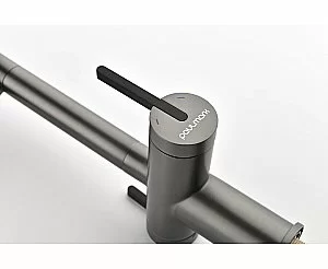 Смеситель для кухни Paulmark Gravity Gr213888-GM вороненая сталь купить в интернет-магазине сантехники Sanbest