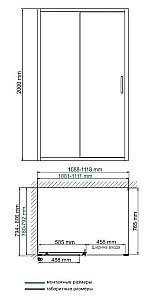 Душевой уголок WasserKRAFT Main 41S14 80x110 купить в интернет-магазине Sanbest