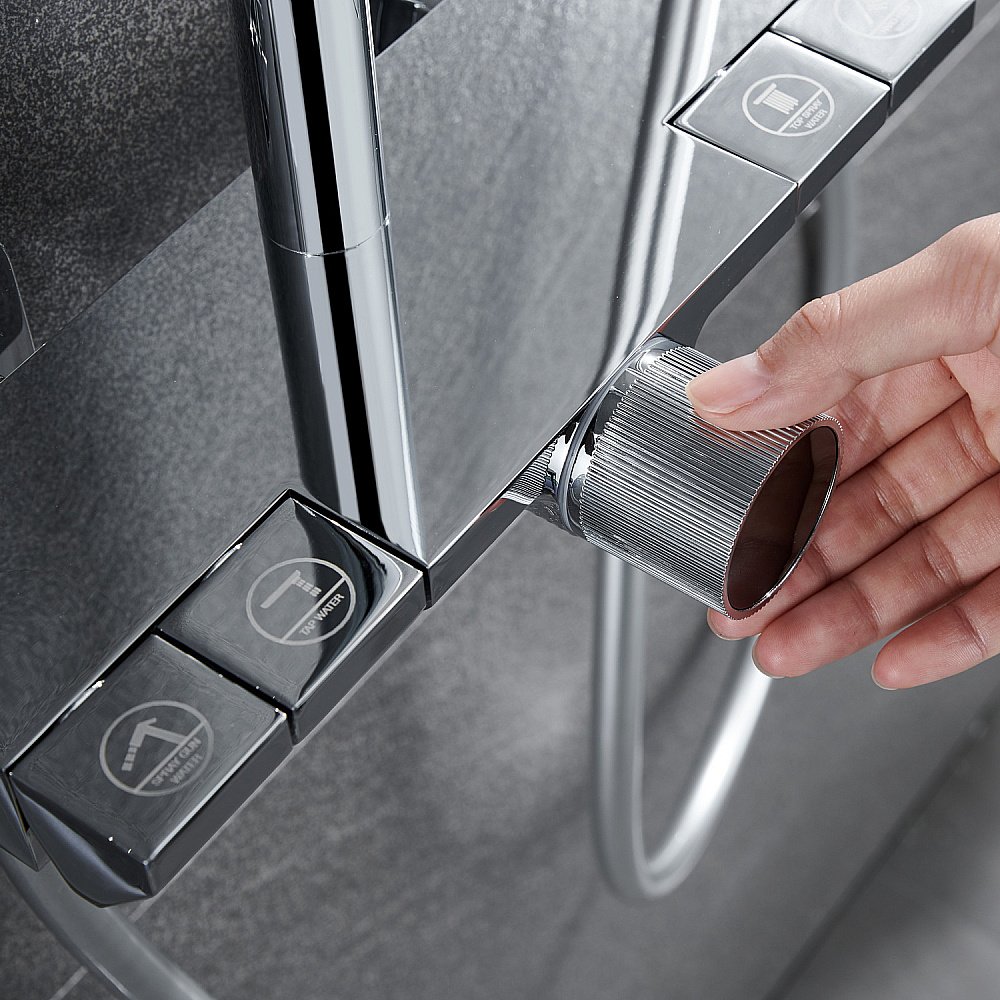 Душевая система Black&White Universe UK7016C хром купить в интернет-магазине сантехники Sanbest