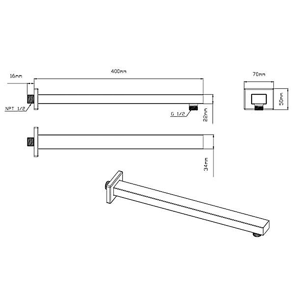 Душевая система Vincea VSFW-431T1RBG брашированное золото купить в интернет-магазине сантехники Sanbest